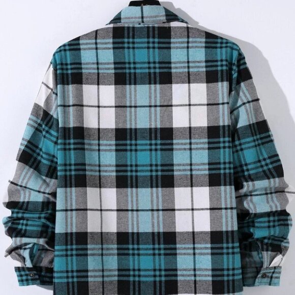 Casual Multicolored Men's Plaid Shirt - Picture 3 of 9